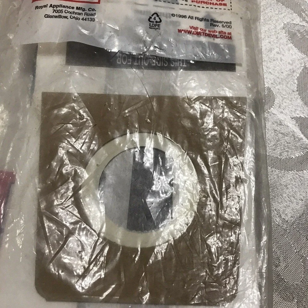 Dirt Devil Type U Vacuum Bags (3-Pack), 3920047001 Sealed Bag‎